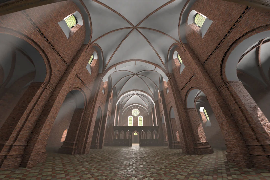 Esrum Kloster VR Rekonstruktion